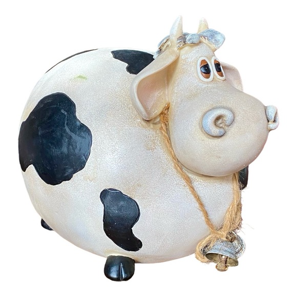 Cute cow. No defects. Approximately 12” long x 9” tall x 8” wide - Picture 3 of 7